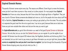 Brief on Expired domain names